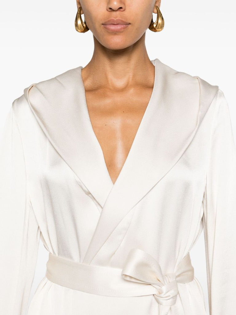 Neutral Self Tie Hooded Jacket