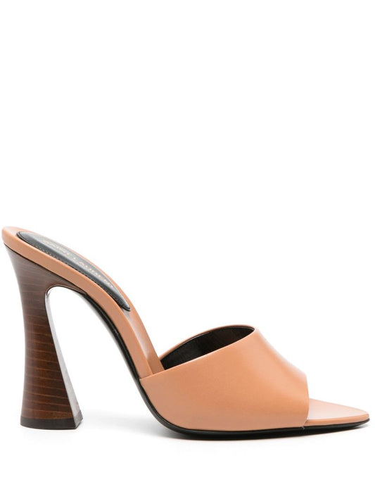 Brown Suite 105 Leather Mules