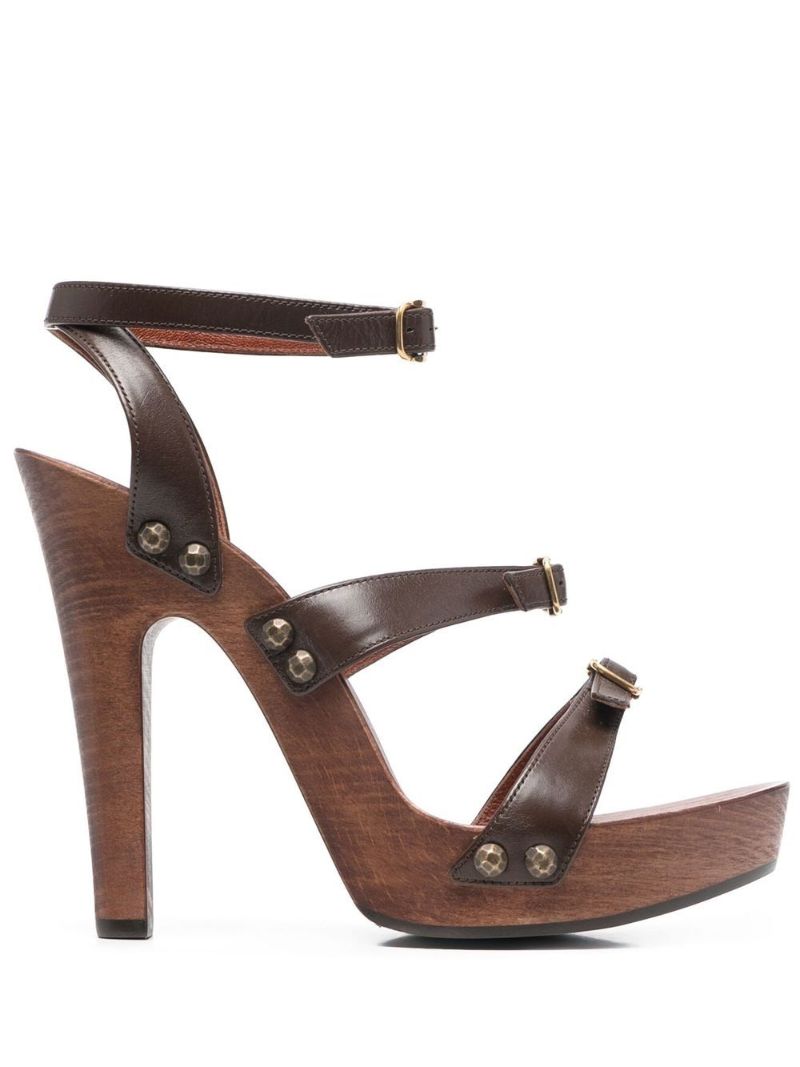 Brown Joan 100 Platform Sandals
