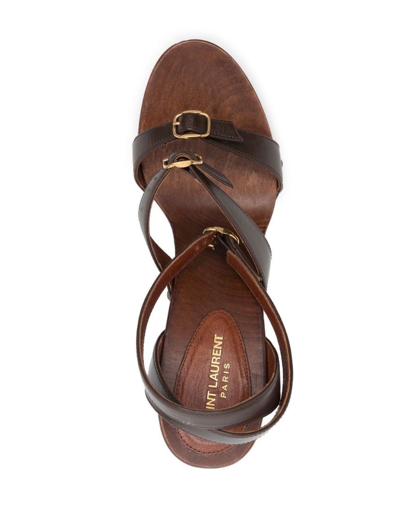 Brown Joan 100 Platform Sandals