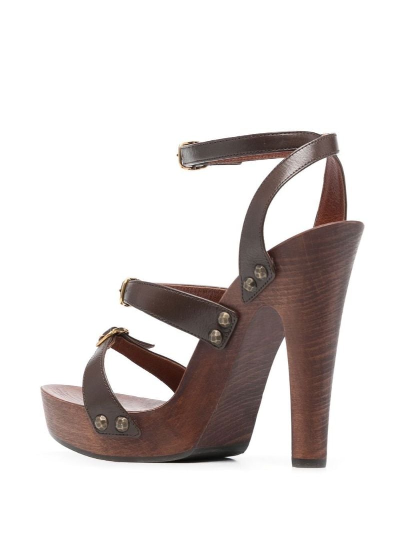 Brown Joan 100 Platform Sandals