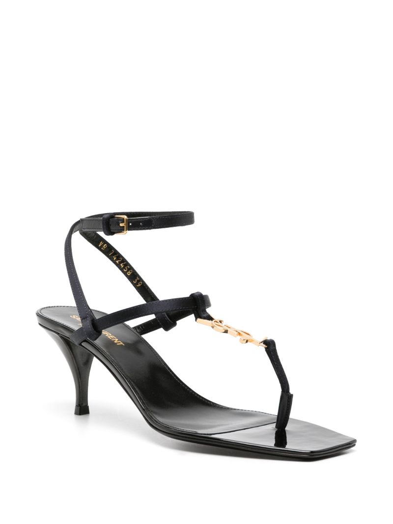 Blue Cassandra 60 Satin Sandals