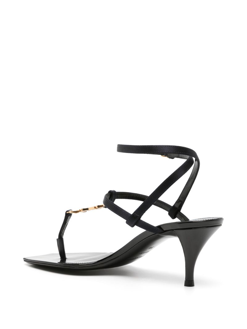 Blue Cassandra 60 Satin Sandals