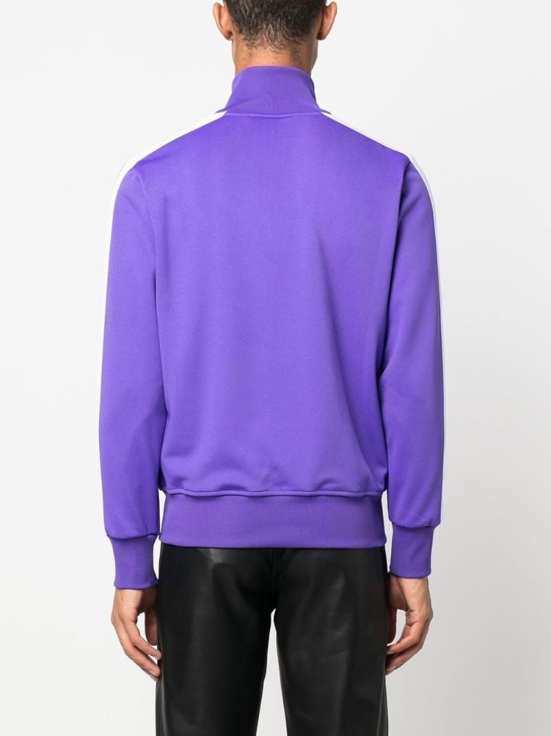 Purple Logo Print Track Jacket