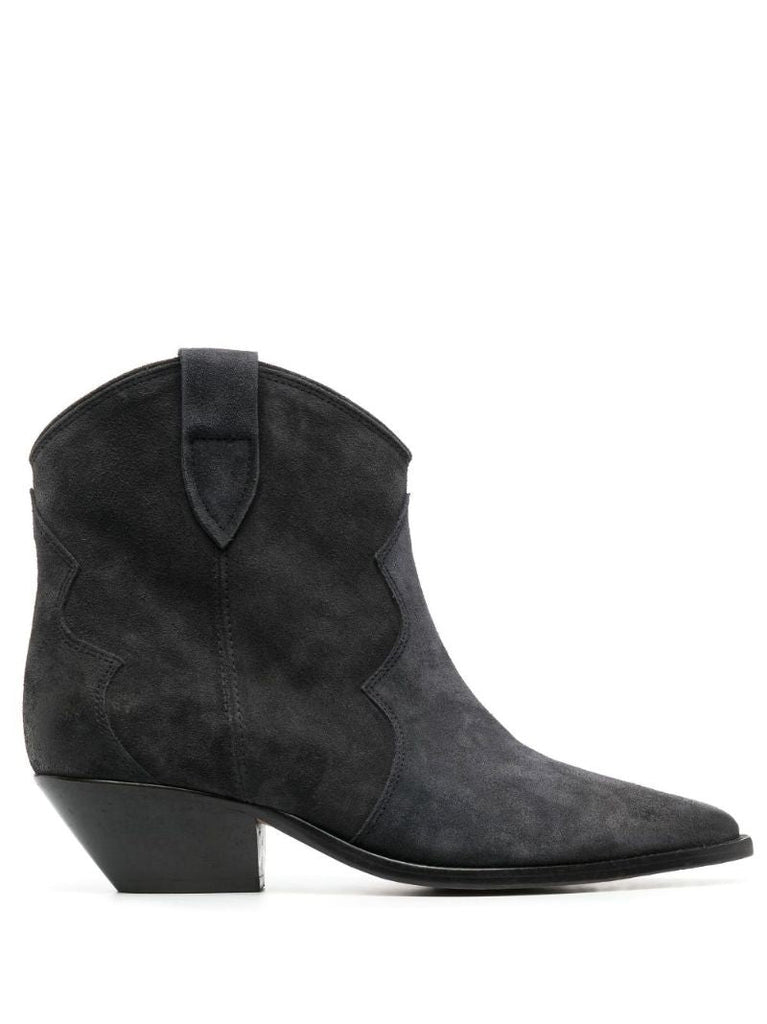 Black Dewina 40 Suede Cowboy Boots