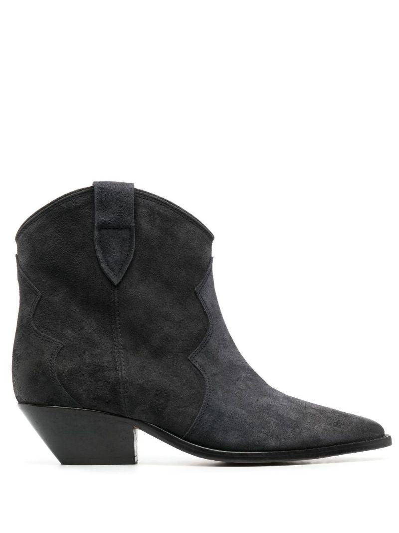 Black Dewina 40 Suede Cowboy Boots