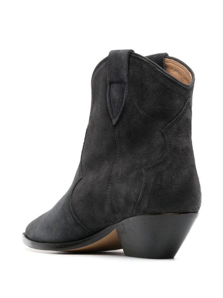 Black Dewina 40 Suede Cowboy Boots