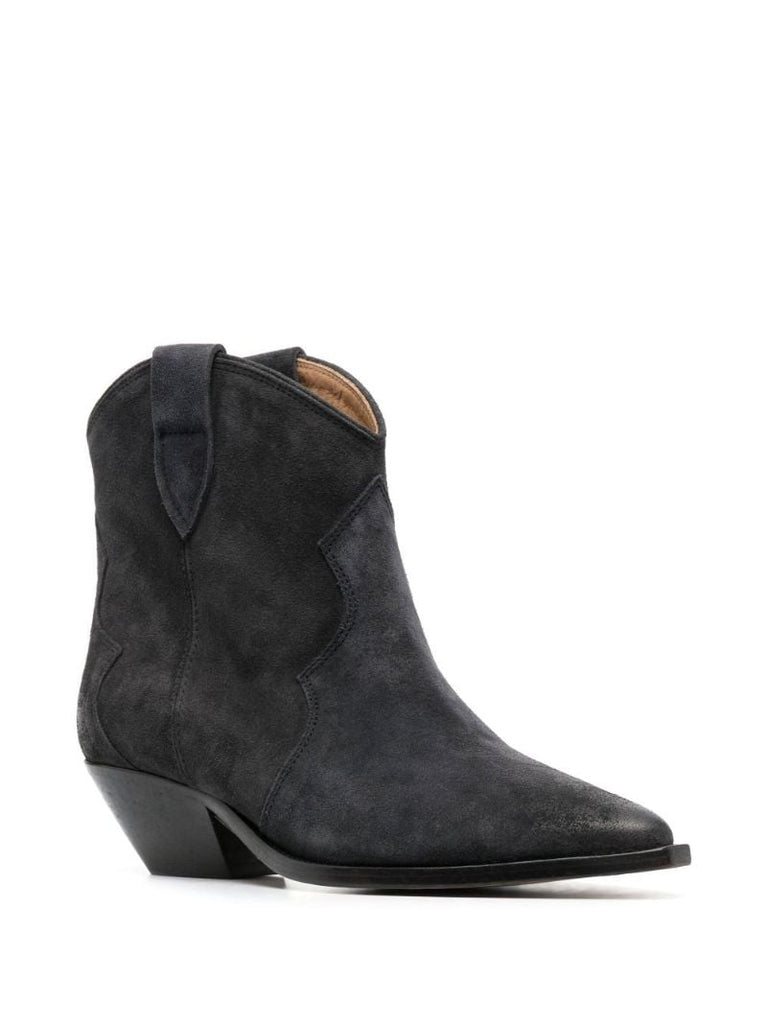 Black Dewina 40 Suede Cowboy Boots