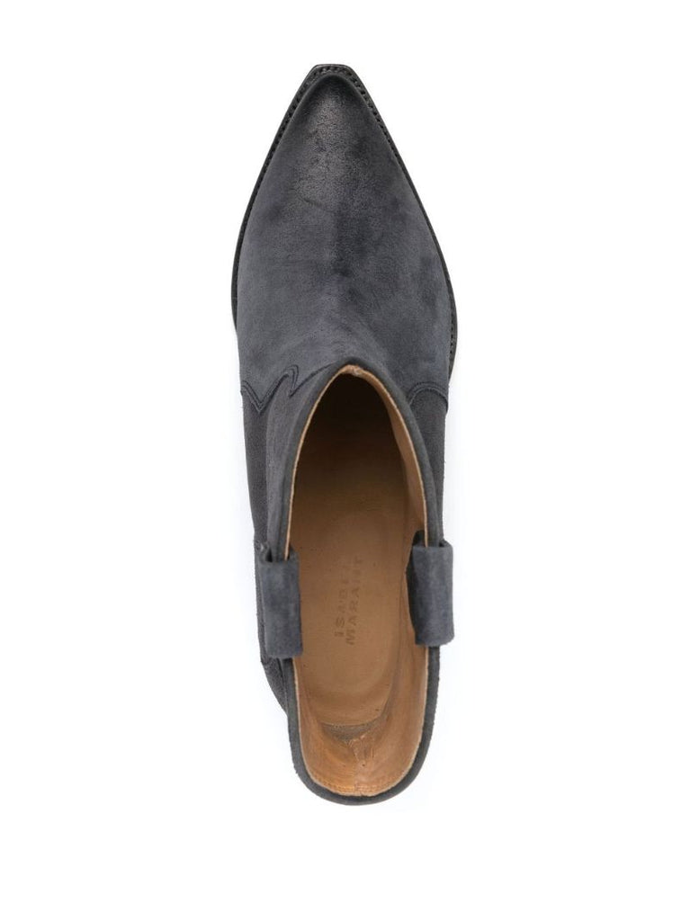 Black Dewina 40 Suede Cowboy Boots