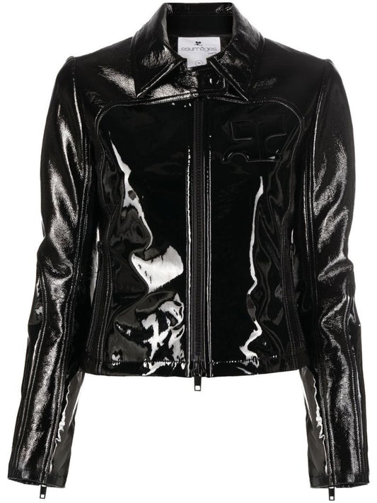 Black Geommetry Vinyl Jacket