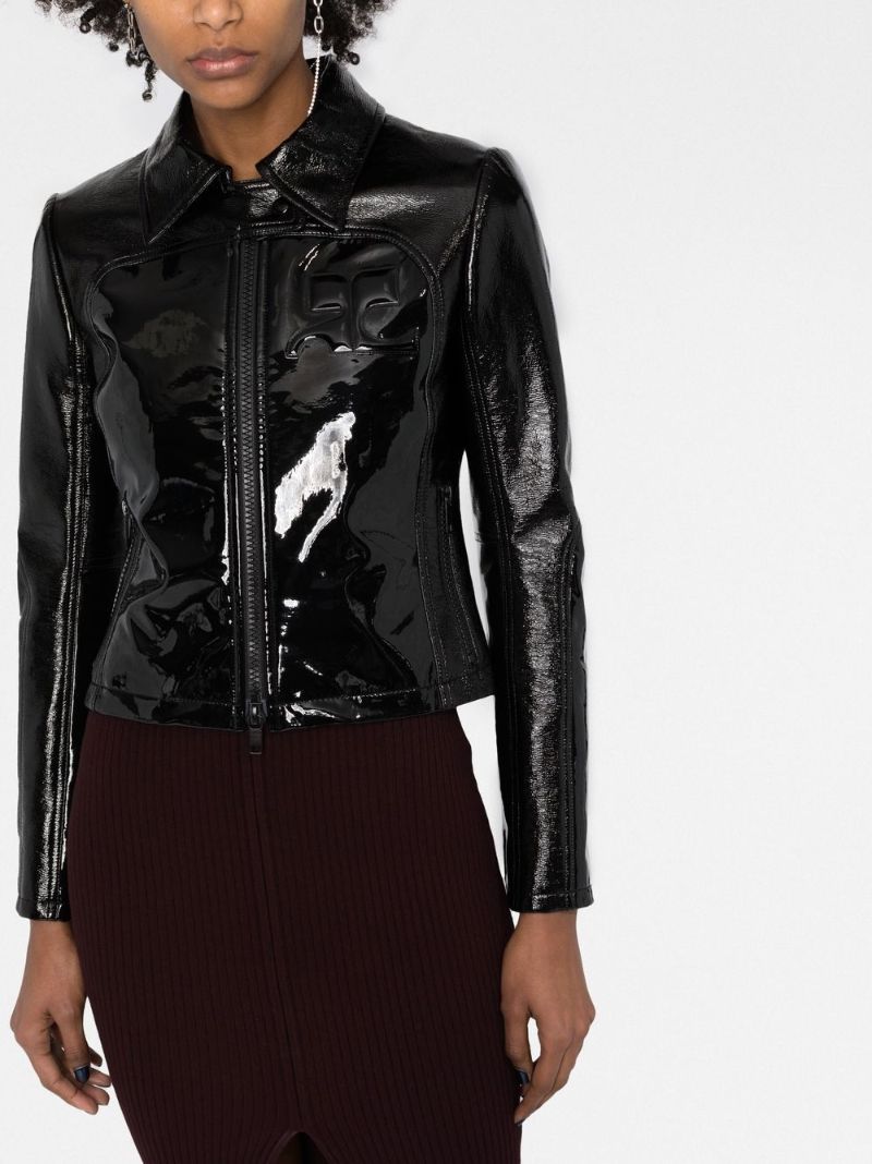 Black Geommetry Vinyl Jacket