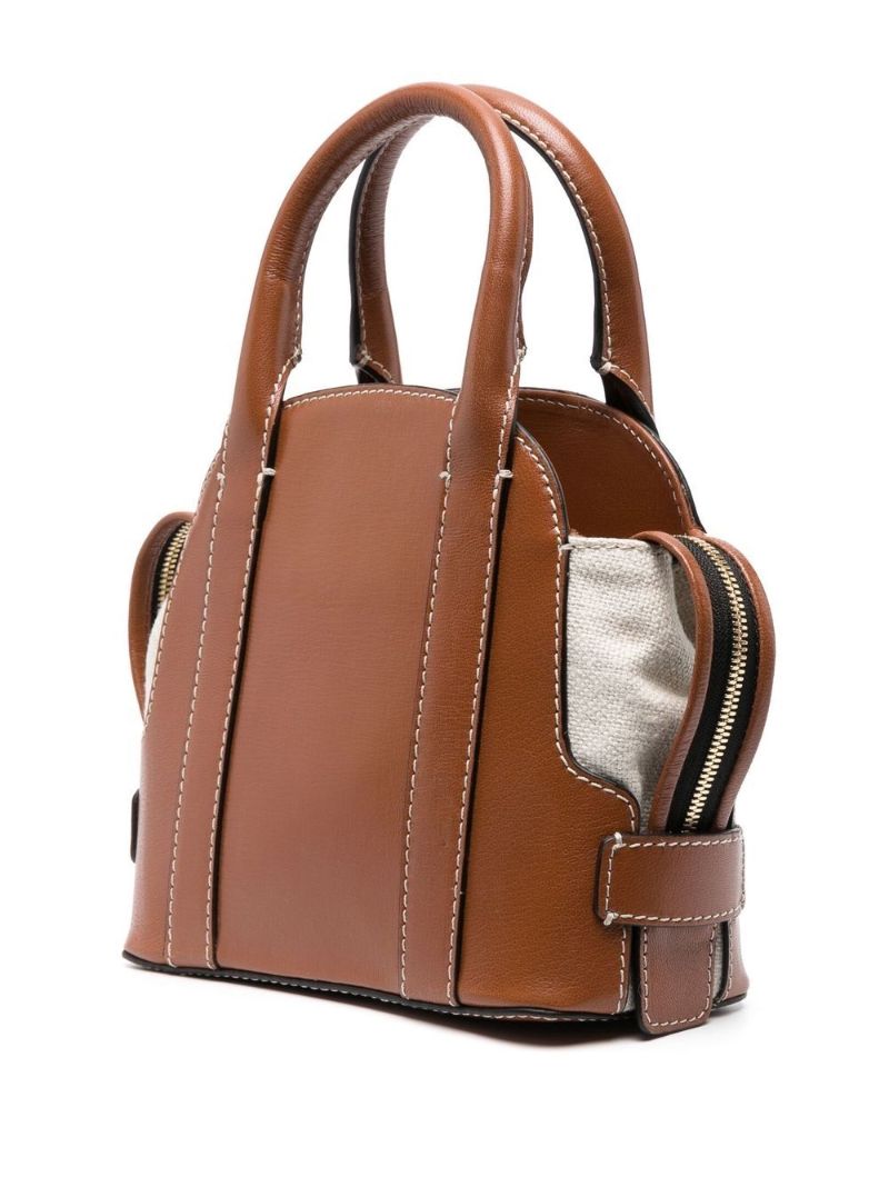 Brown Saddie Leather Tote Bag