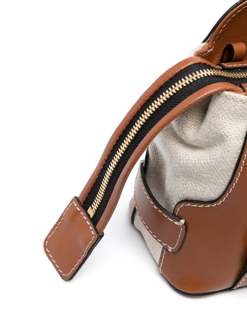 Brown Saddie Leather Tote Bag