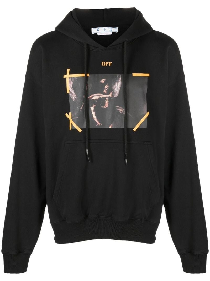 Black Arrows Caravaggio Print Hoodie