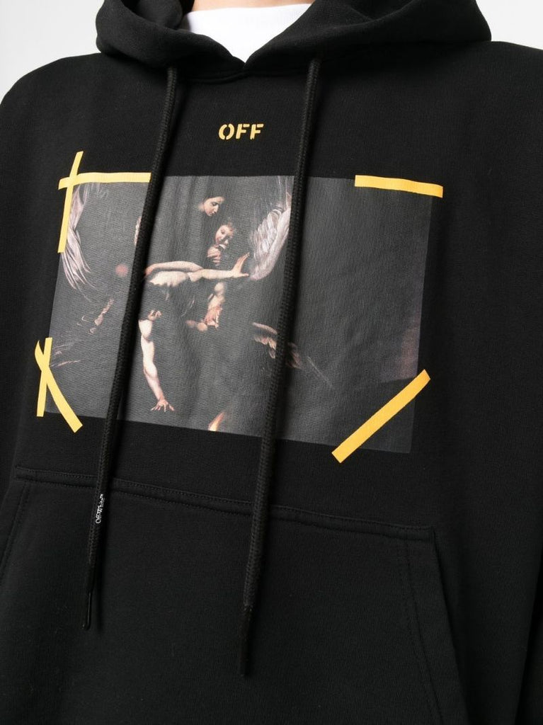 Black Arrows Caravaggio Print Hoodie