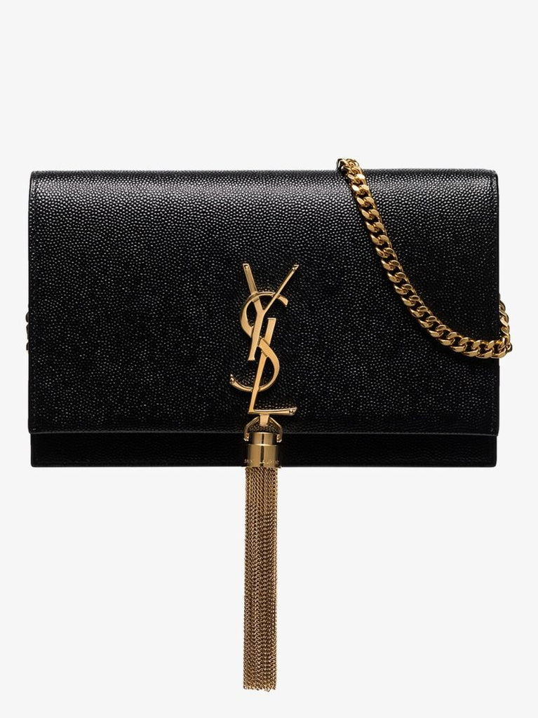 Black Kate Leather Chain Wallet