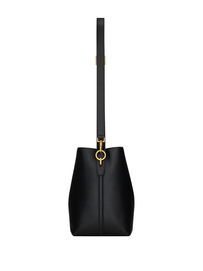 Black Catherin Leather Shoulder Bag