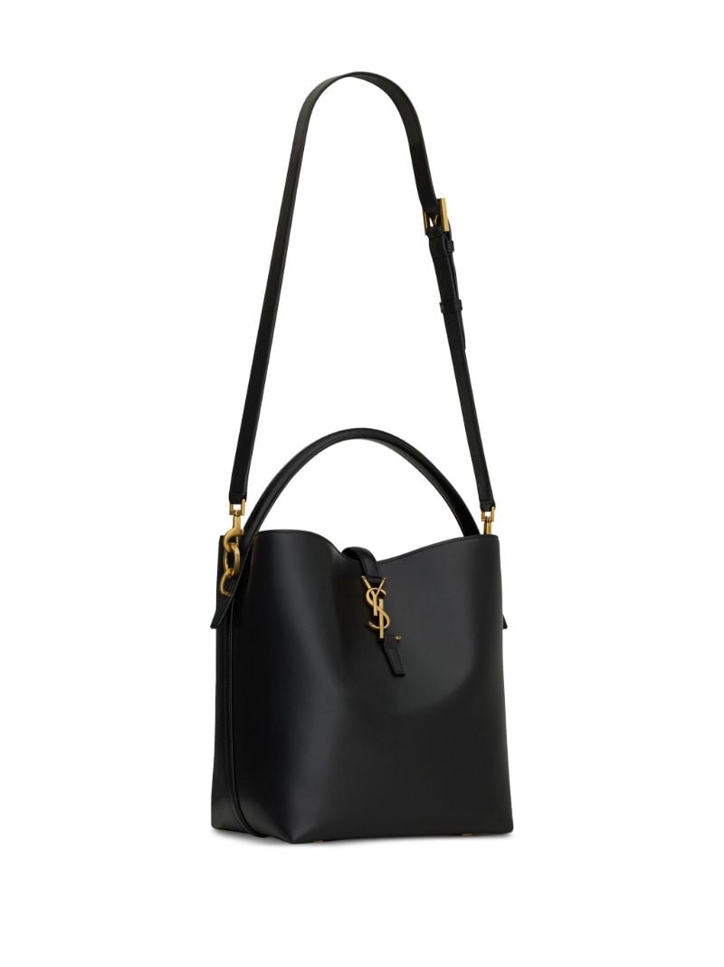 Black Catherin Leather Shoulder Bag