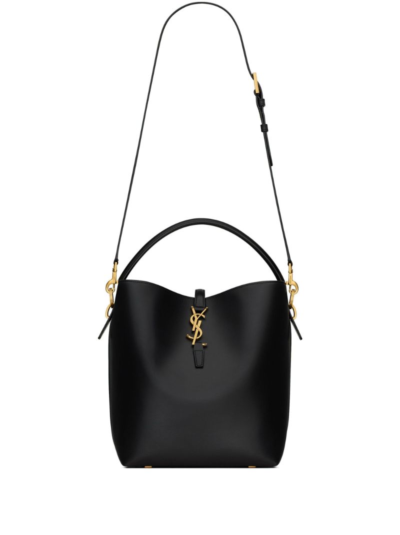 Black Catherin Leather Shoulder Bag