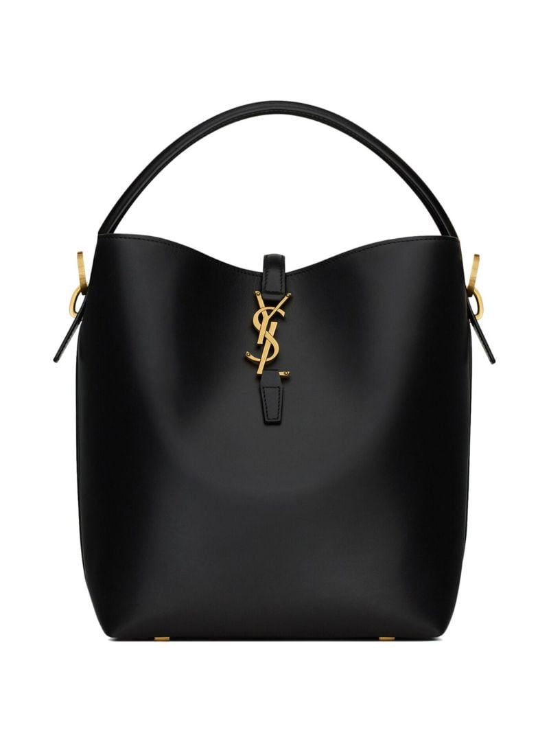 Black Catherin Leather Shoulder Bag