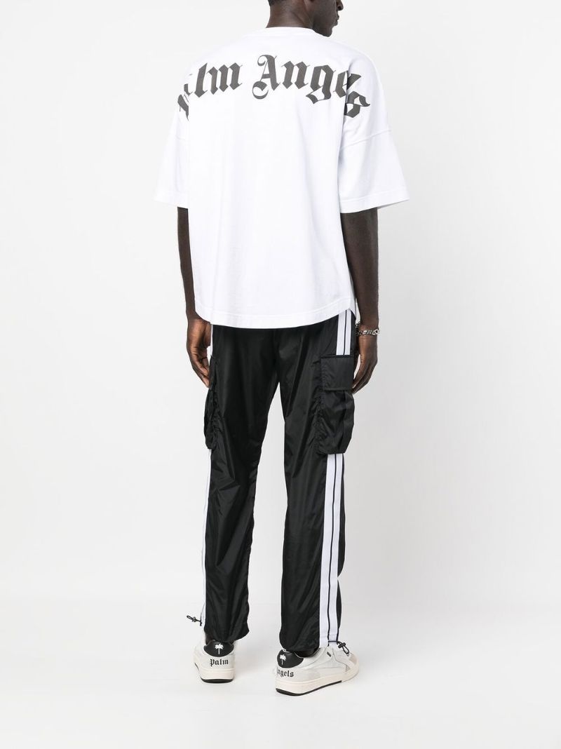 White Logo Print T-shirt