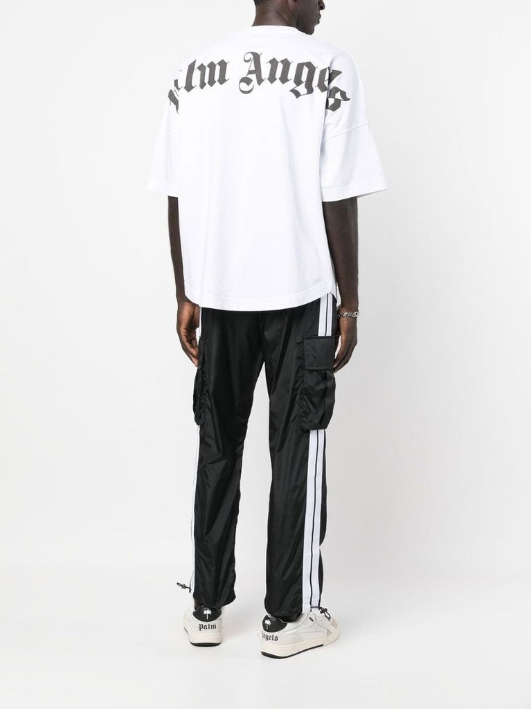 White Logo Print T-shirt