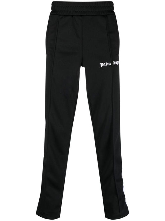 Black Logo Print Track Pants