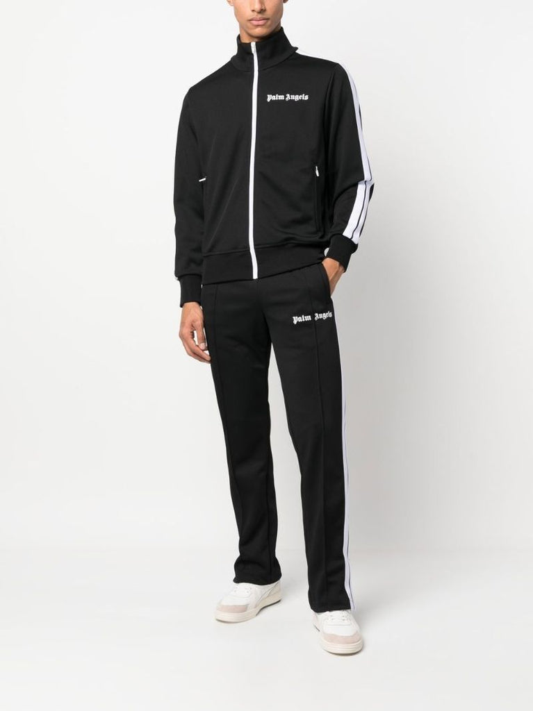 Black Logo Print Track Pants