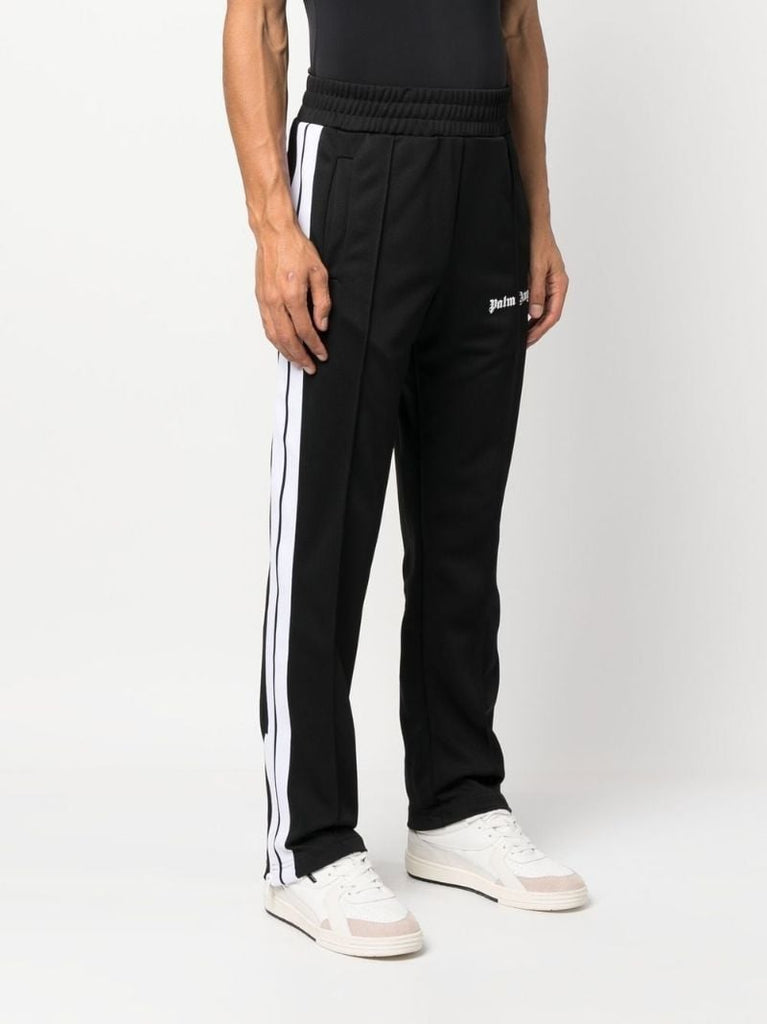 Black Logo Print Track Pants