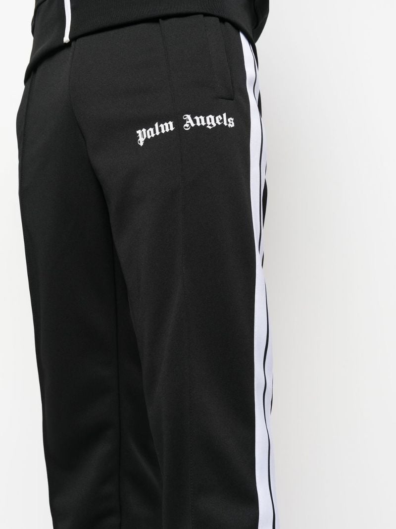 Black Logo Print Track Pants