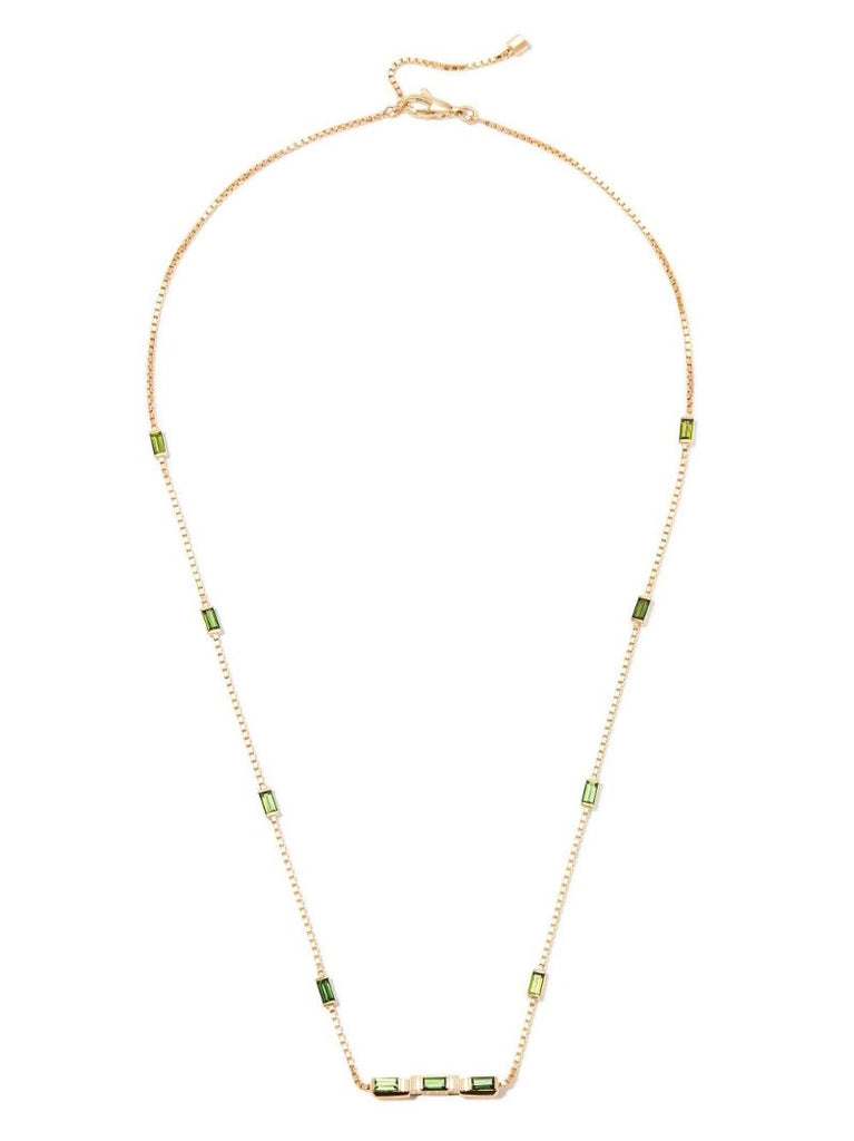 18k Yellow Gold Link to Love Tourmaline Necklace
