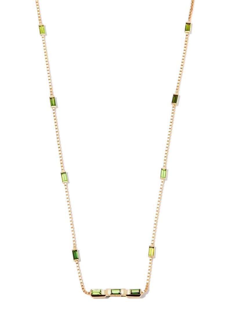 18k Yellow Gold Link to Love Tourmaline Necklace