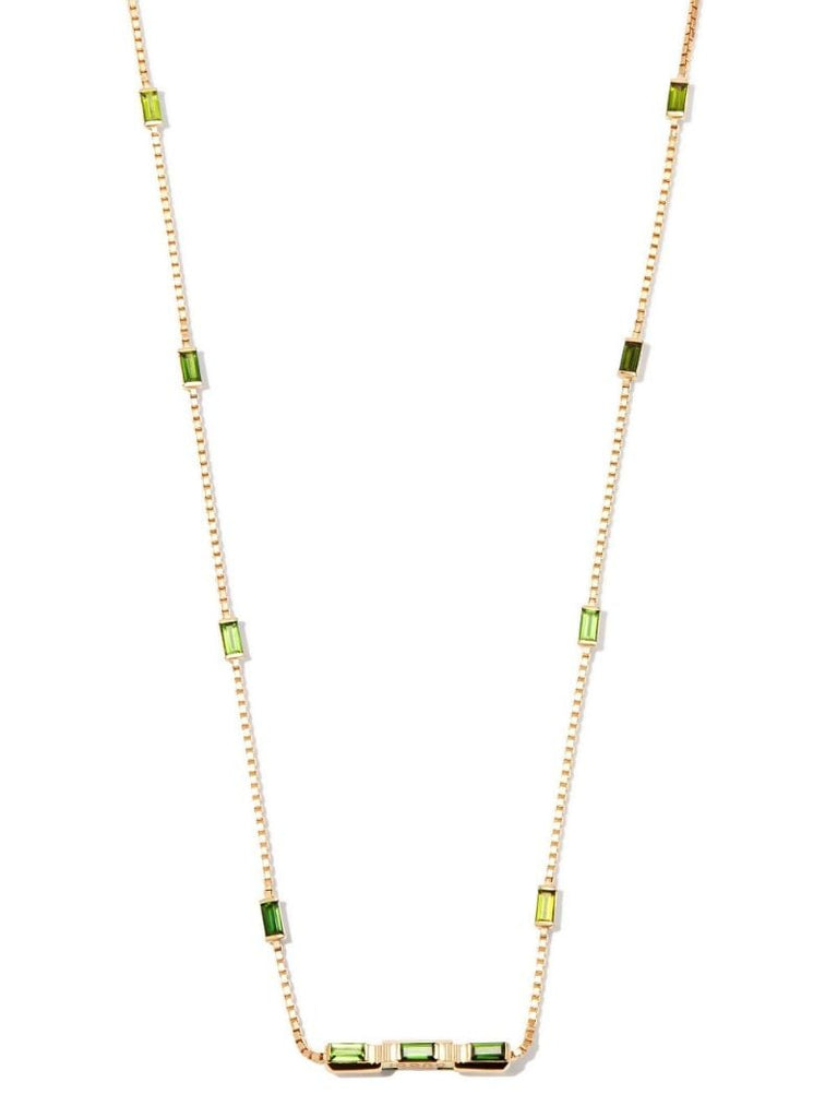 18k Yellow Gold Link to Love Tourmaline Necklace