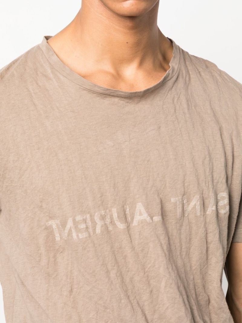 Neutral Reverse Logo Print T-shirt