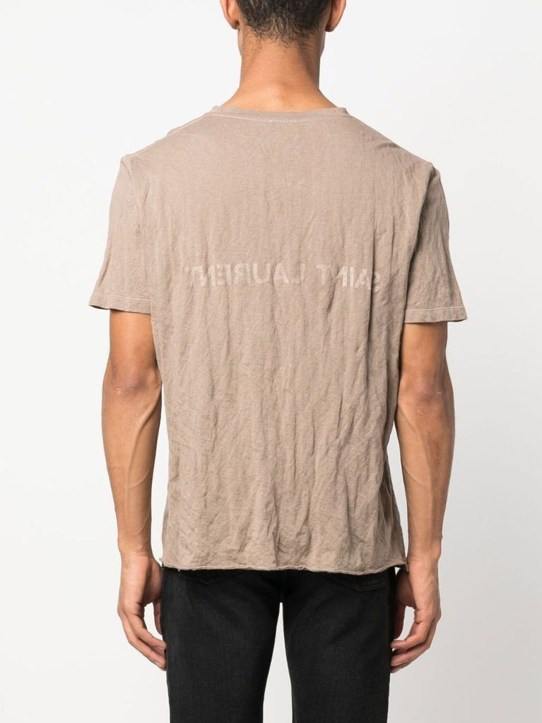 Neutral Reverse Logo Print T-shirt