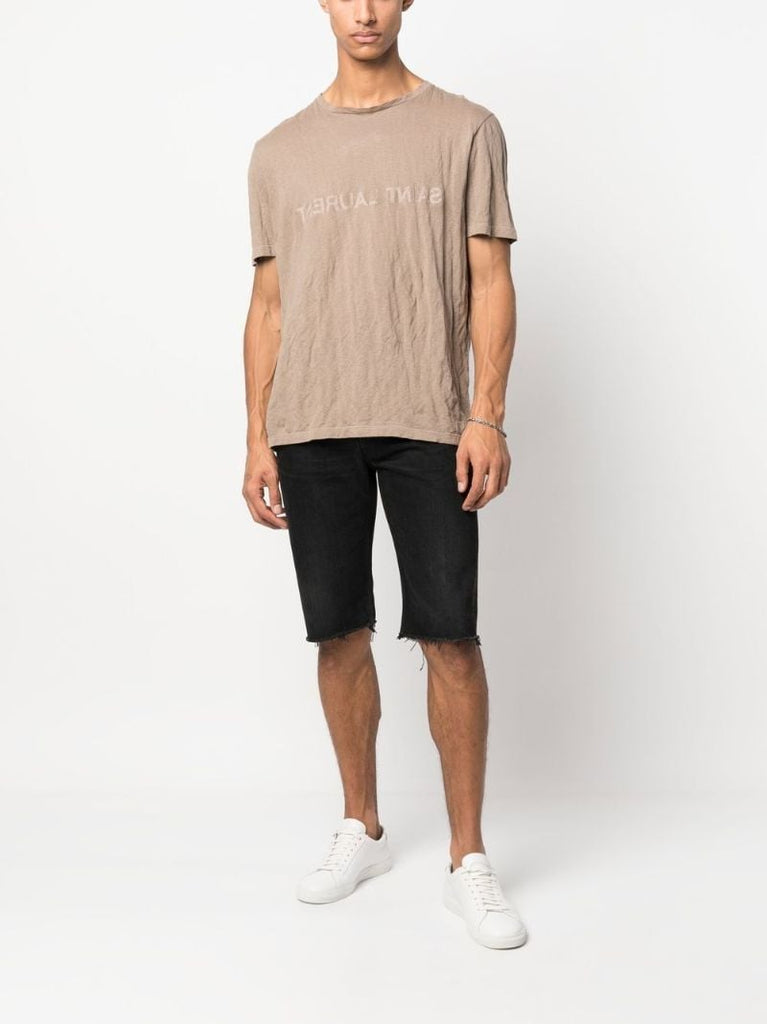 Neutral Reverse Logo Print T-shirt