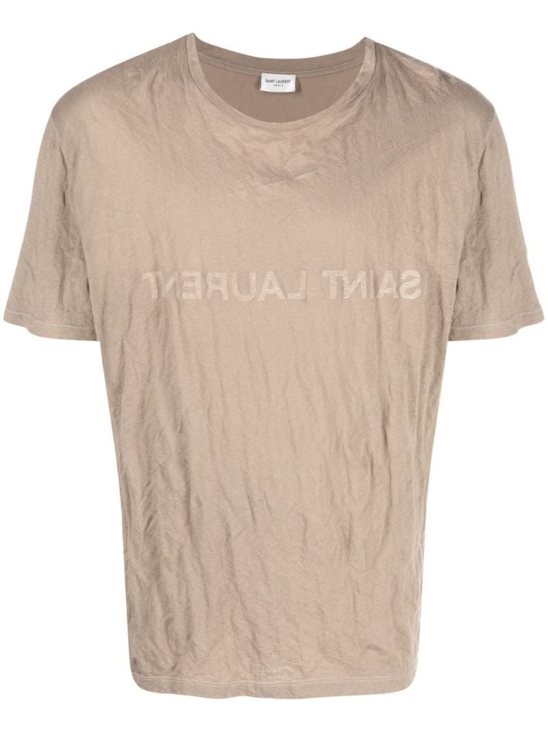Neutral Reverse Logo Print T-shirt