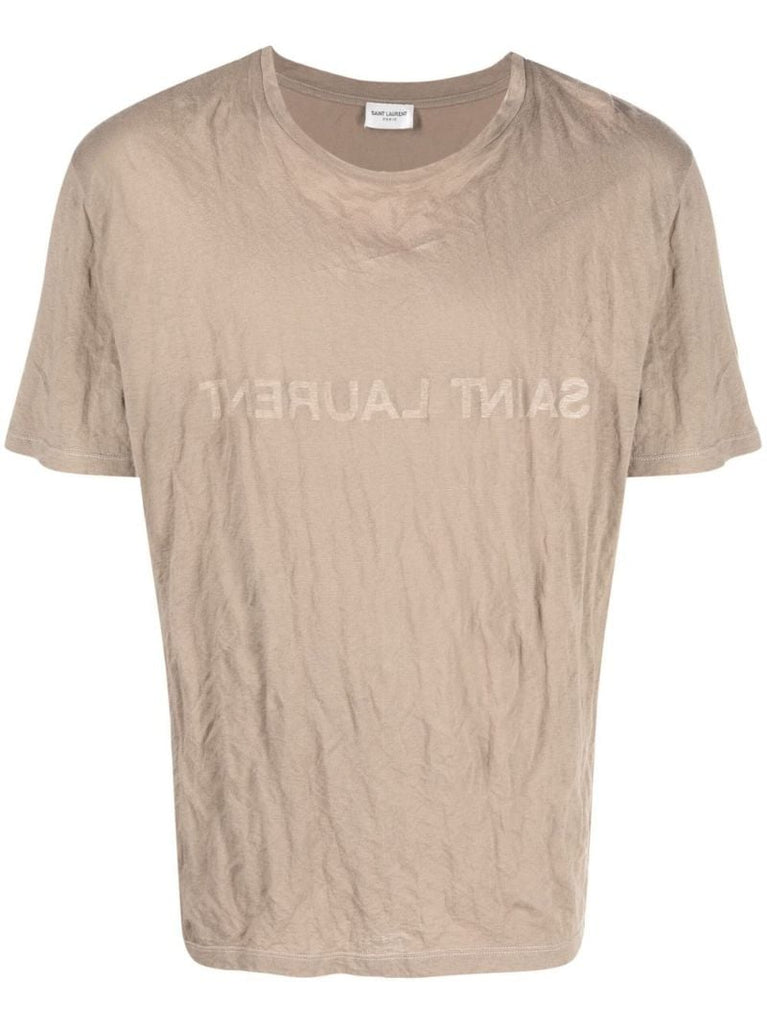 Neutral Reverse Logo Print T-shirt