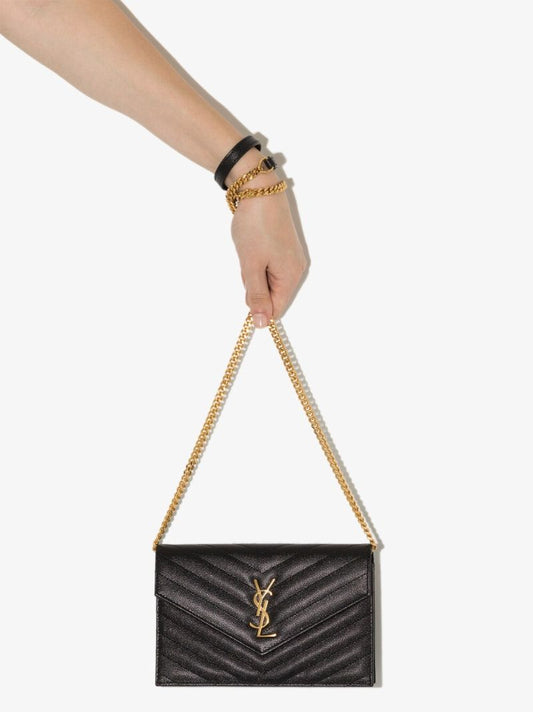 Monogram MatelassÃ_x0083_Â© Leather Chain Wallet