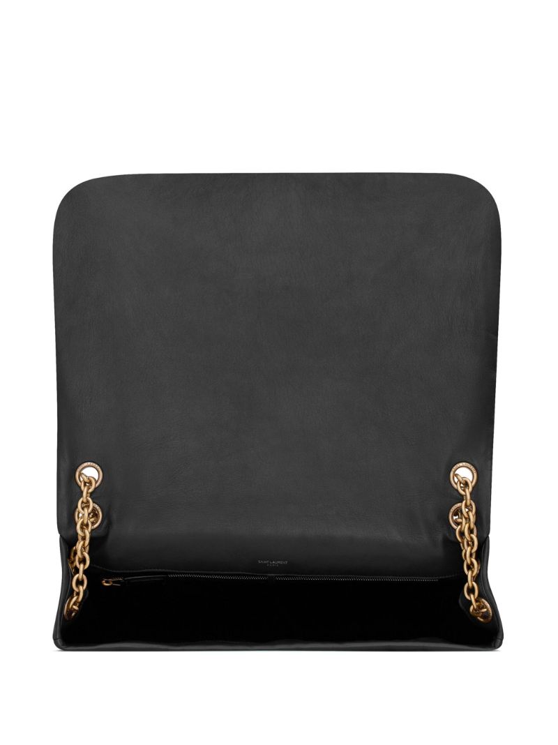 Black Jamie Leather Shoulder Bag