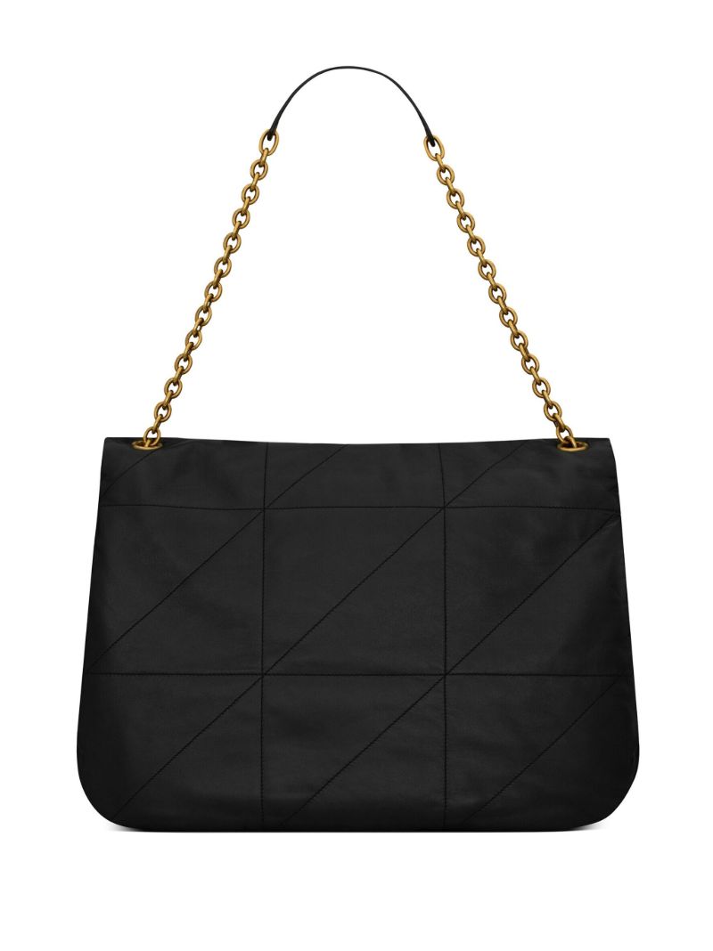 Black Jamie Leather Shoulder Bag