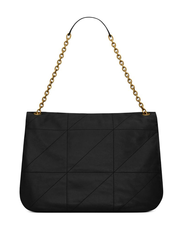 Black Jamie Leather Shoulder Bag