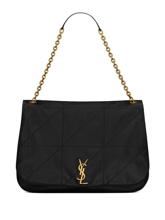 Black Jamie Leather Shoulder Bag