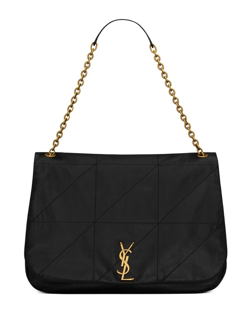 Black Jamie Leather Shoulder Bag