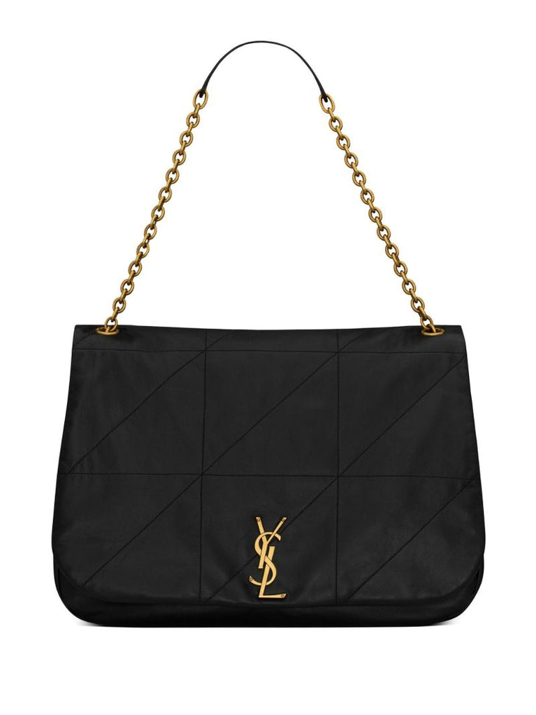 Black Jamie Leather Shoulder Bag