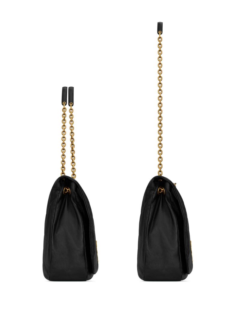 Black Jamie Leather Shoulder Bag