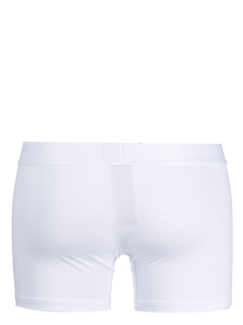 White Logo Waistband Boxers Set