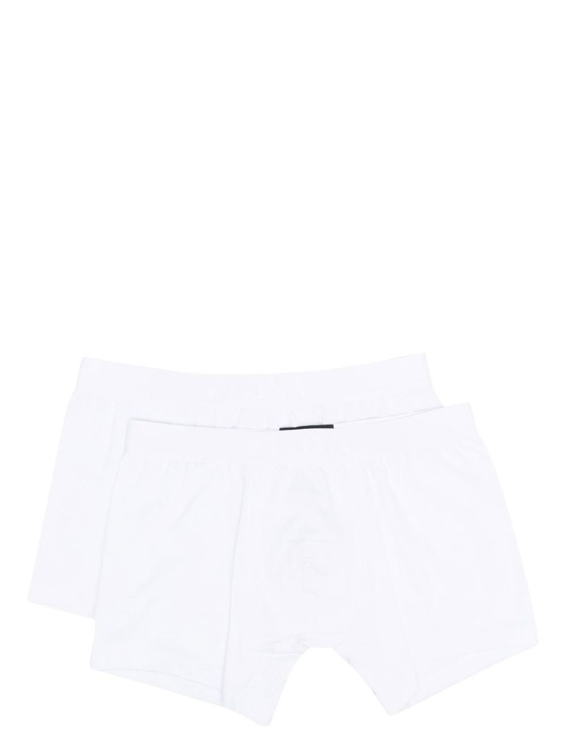 White Logo Waistband Boxers Set