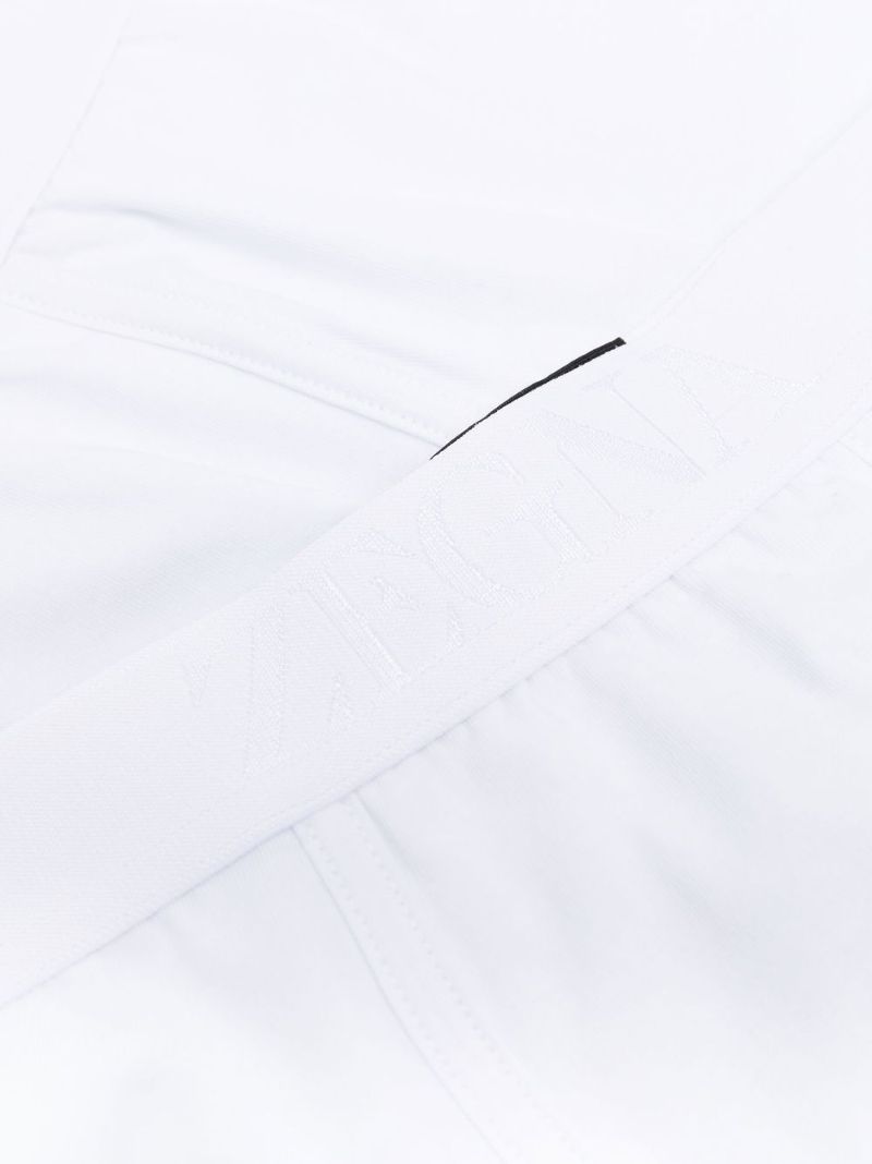 White Logo Waistband Boxers Set