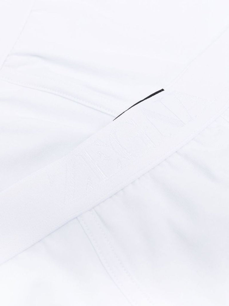 White Logo Waistband Boxers Set